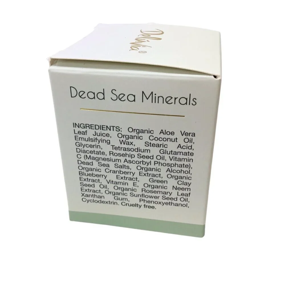 Deluvia Rejuvenating Facial Cream Dead Sea Minerals NIB 1.69 fl oz Aloe Vera